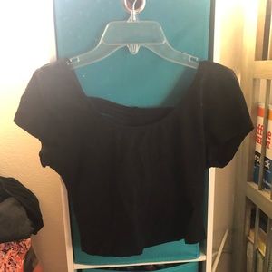 Black crop top